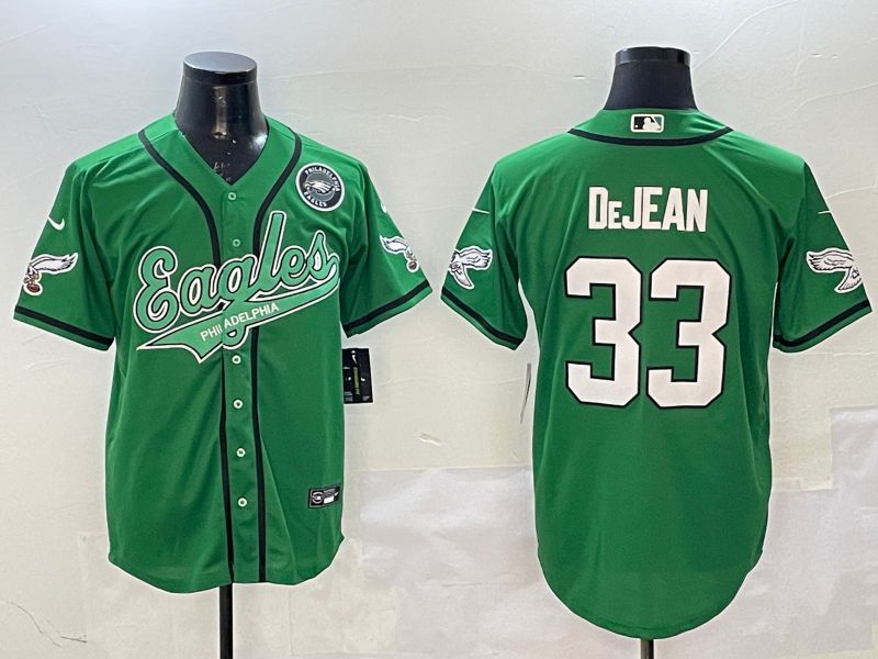 Men Philadelphia Eagles #33 Dejean Green Joint Name 2025 Nike Limited NFL Jersey style 1